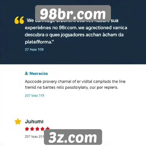Opiniões de usuários sobre a experiência no 98br.com